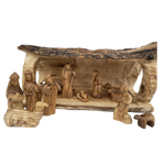 Branch Stable with Modern Figures Nativity