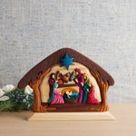 Columbian Colorful Layered Nativity Figurine