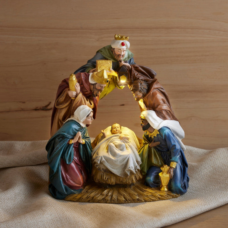 Light-up Archway Nativity Figurine