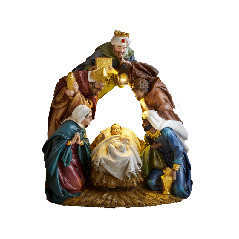 Light-up Archway Nativity Figurine