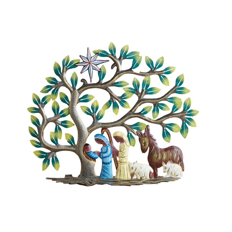 Haitian Holy Family Nativity Tree