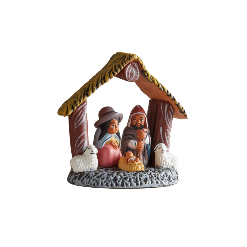 Peruvian Holy Family Nativity Manger Figurine