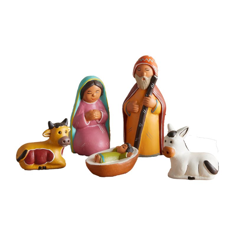 Peruvian Holy Family Nativity Set