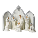 Silver Speckle Triptych Nativity