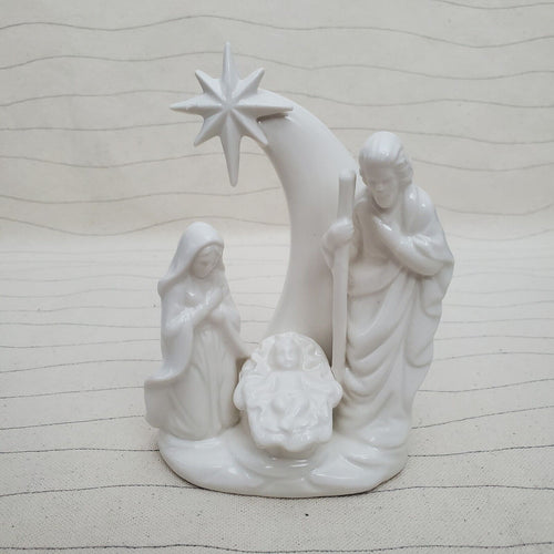Silent Night Porcelain Nativity