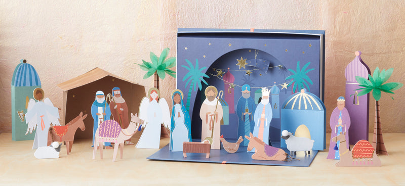Paper Craft Nativity Advent Calendar