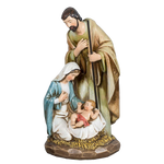 Wood Carved Holy Family Nativity