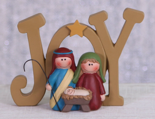 Joy with Holy Family Nativity