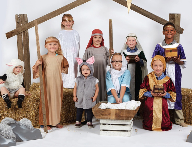 Children's Nativity Purple Wiseman Costume