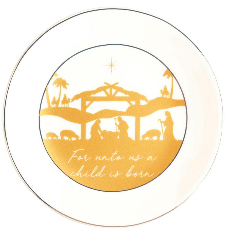 For Unto Us a Child is Born Plate